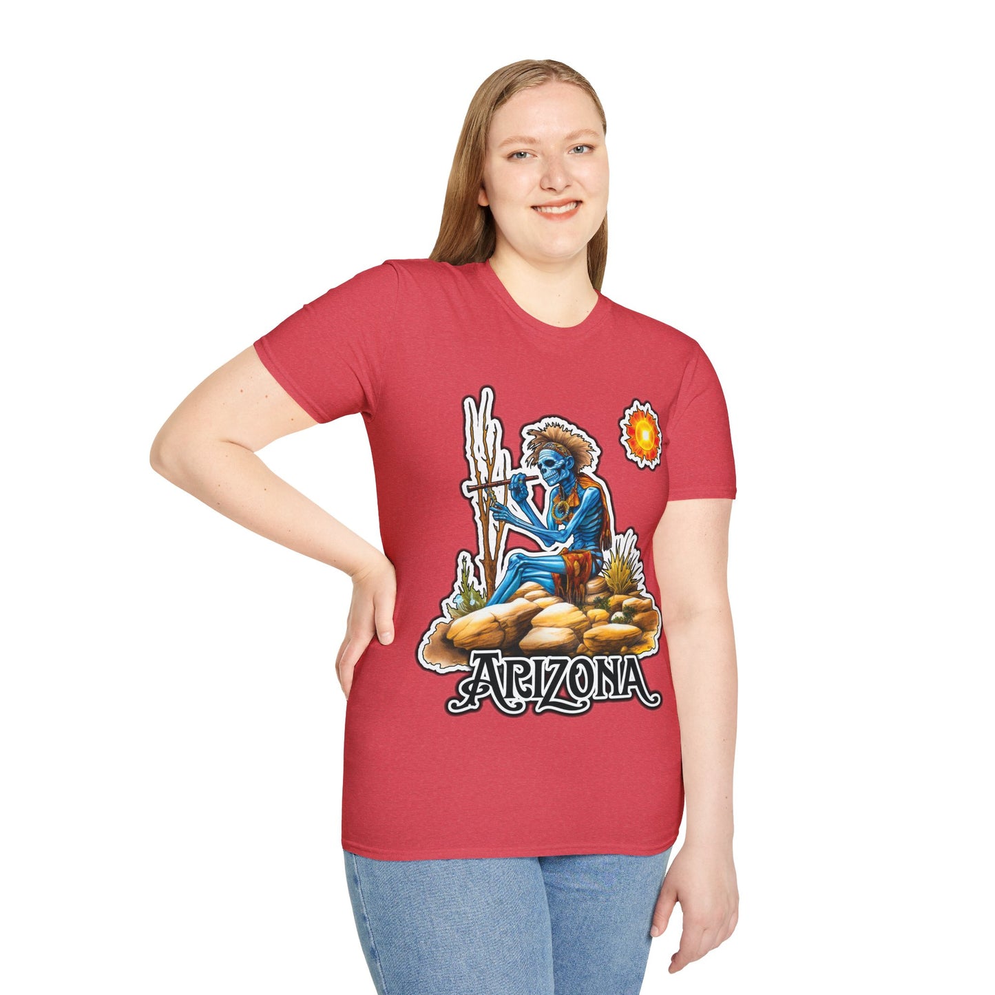 "Fun in the Arizona Sun!" Unisex Softstyle T-Shirt from Adobe Dregs Coffee Stash™