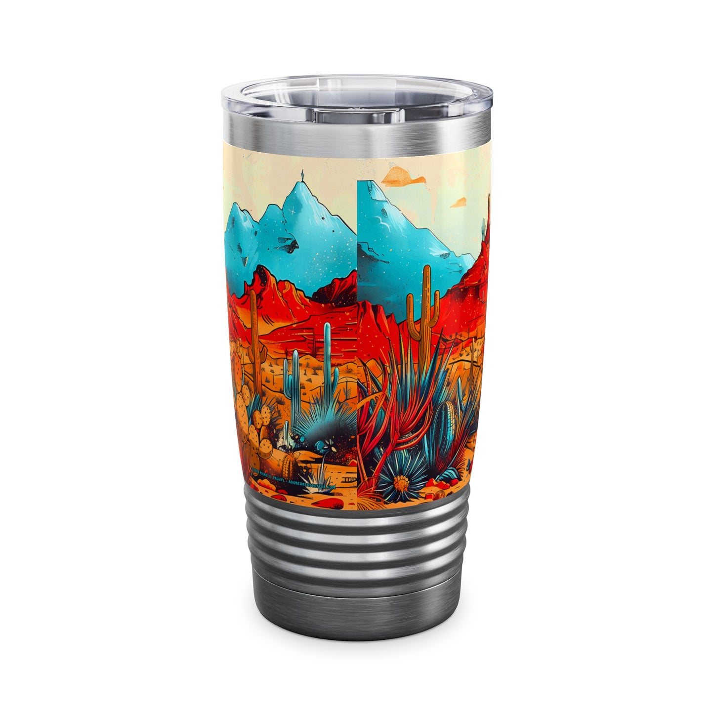 Saguaro Sunset from Adobe Dregs Coffee: Ringneck Tumbler, 20oz