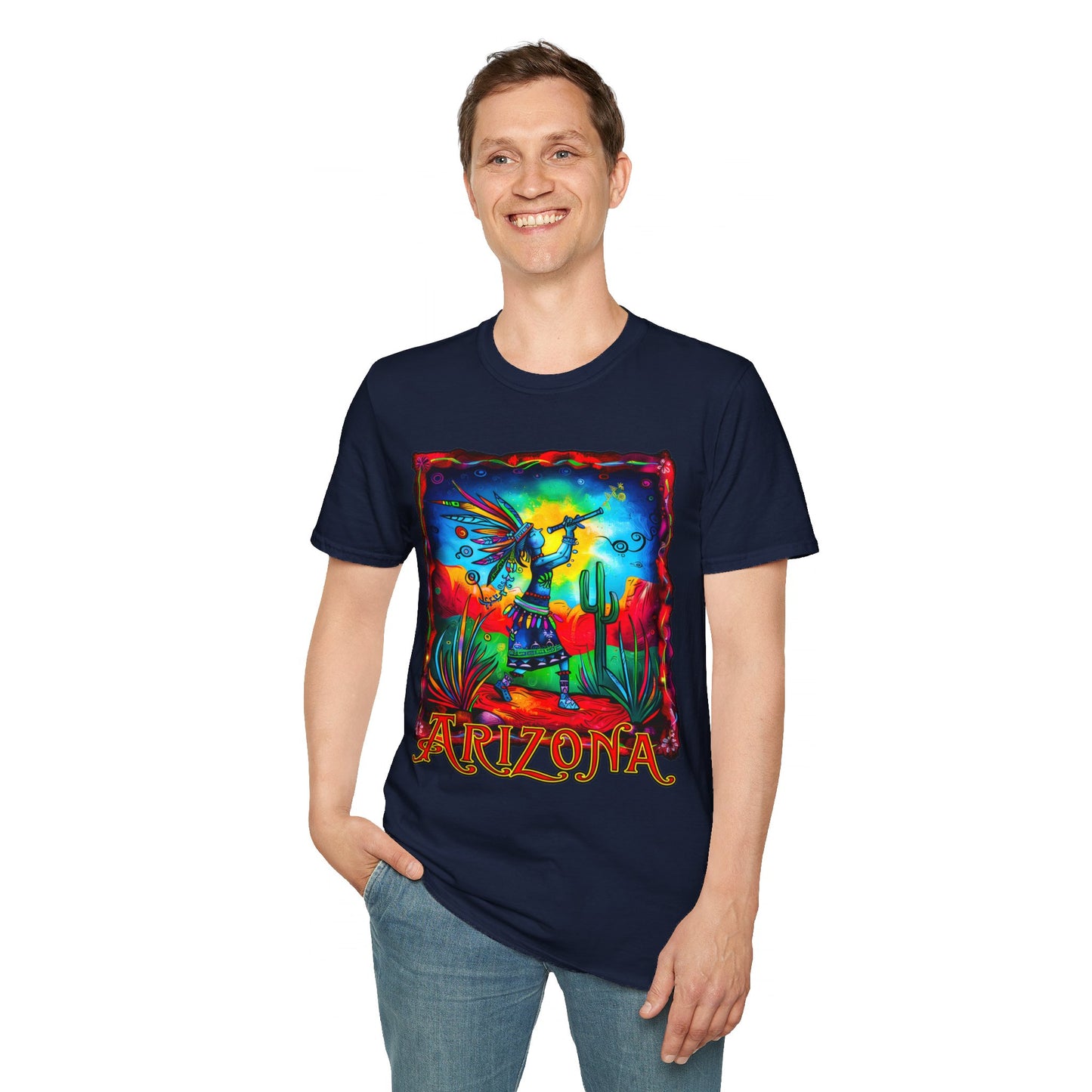 "Reverence" Unisex Softstyle T-Shirt from Adobe Dregs Coffee Stash™