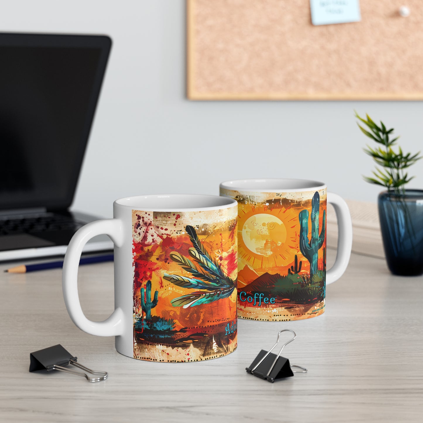 "Roast Runner" 11oz Coffee Mug, from Adobe Dregs Coffee Stash™