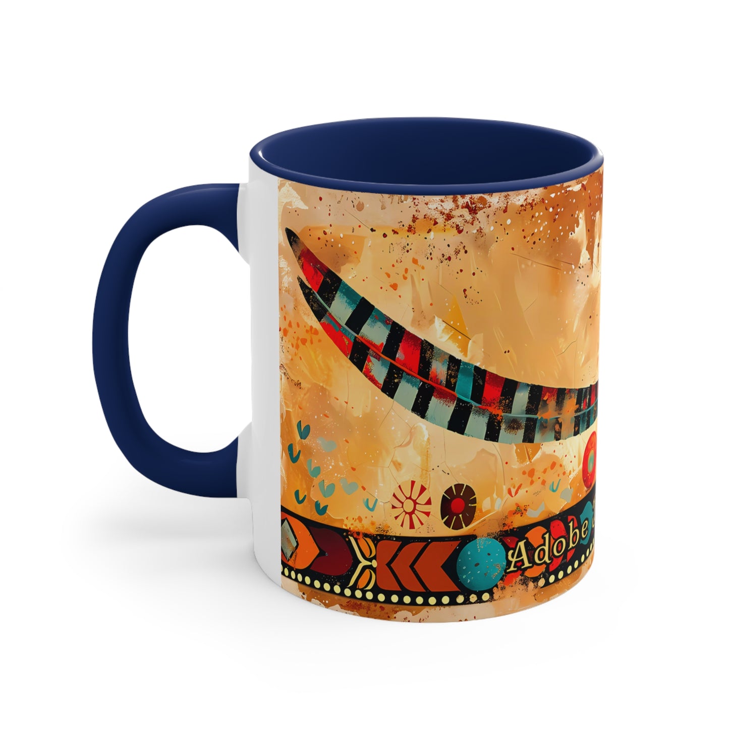 Pájaro Correcaminos Accent Coffee Mug, 11oz from Adobe Dregs Coffee