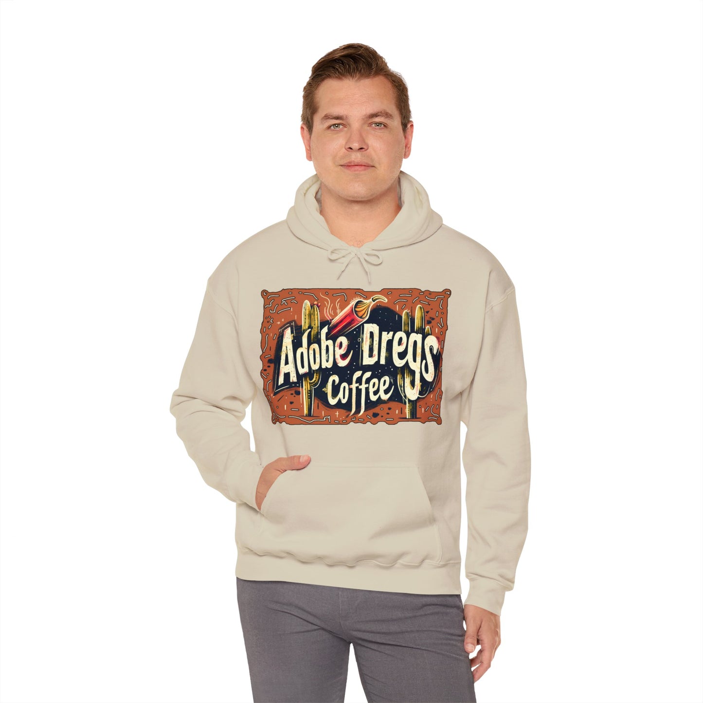 "Retro Rusty Metal Sign" - Unisex Heavy Blend™ Hooded Sweatshirt