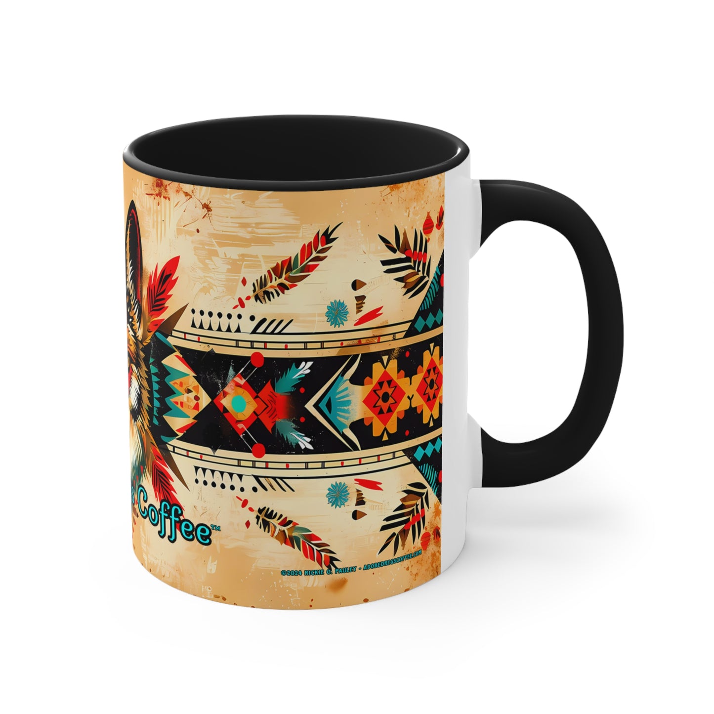 Song of the Wolf Accent Coffee Mug, 11oz from Adobe Dregs Coffee