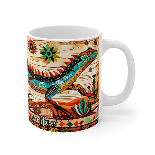 "Leather in the Desert" 11oz Coffee Mug, from Adobe Dregs Coffee Stash™