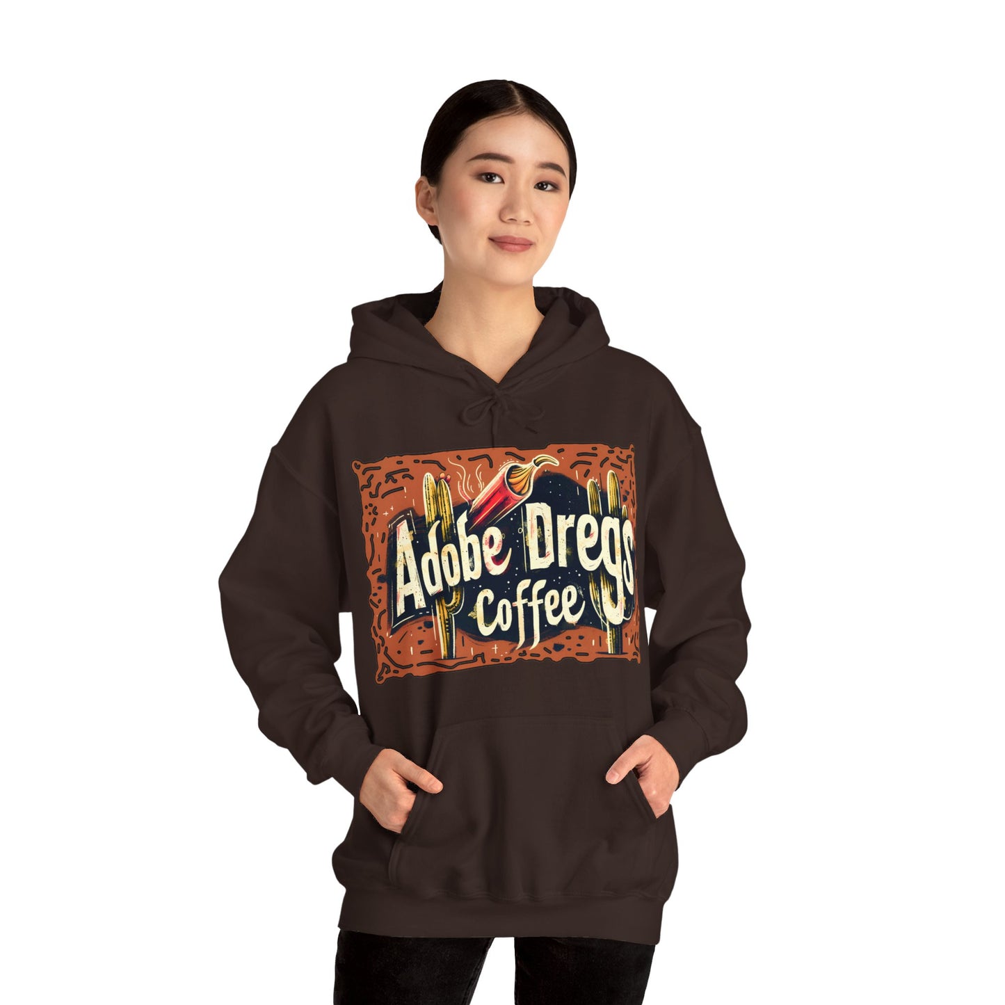 "Retro Rusty Metal Sign" - Unisex Heavy Blend™ Hooded Sweatshirt