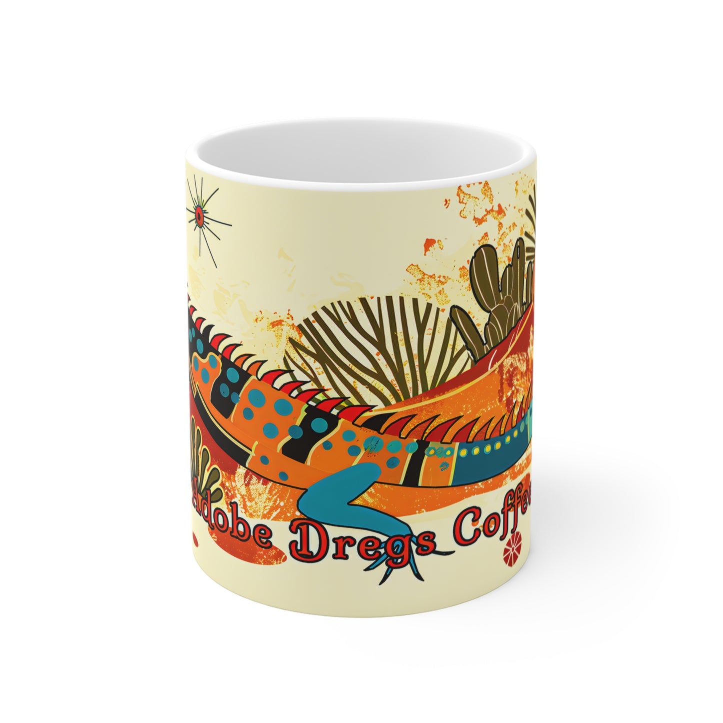 "Camoflizard" 11oz Coffee Mug, from Adobe Dregs Coffee Stash™