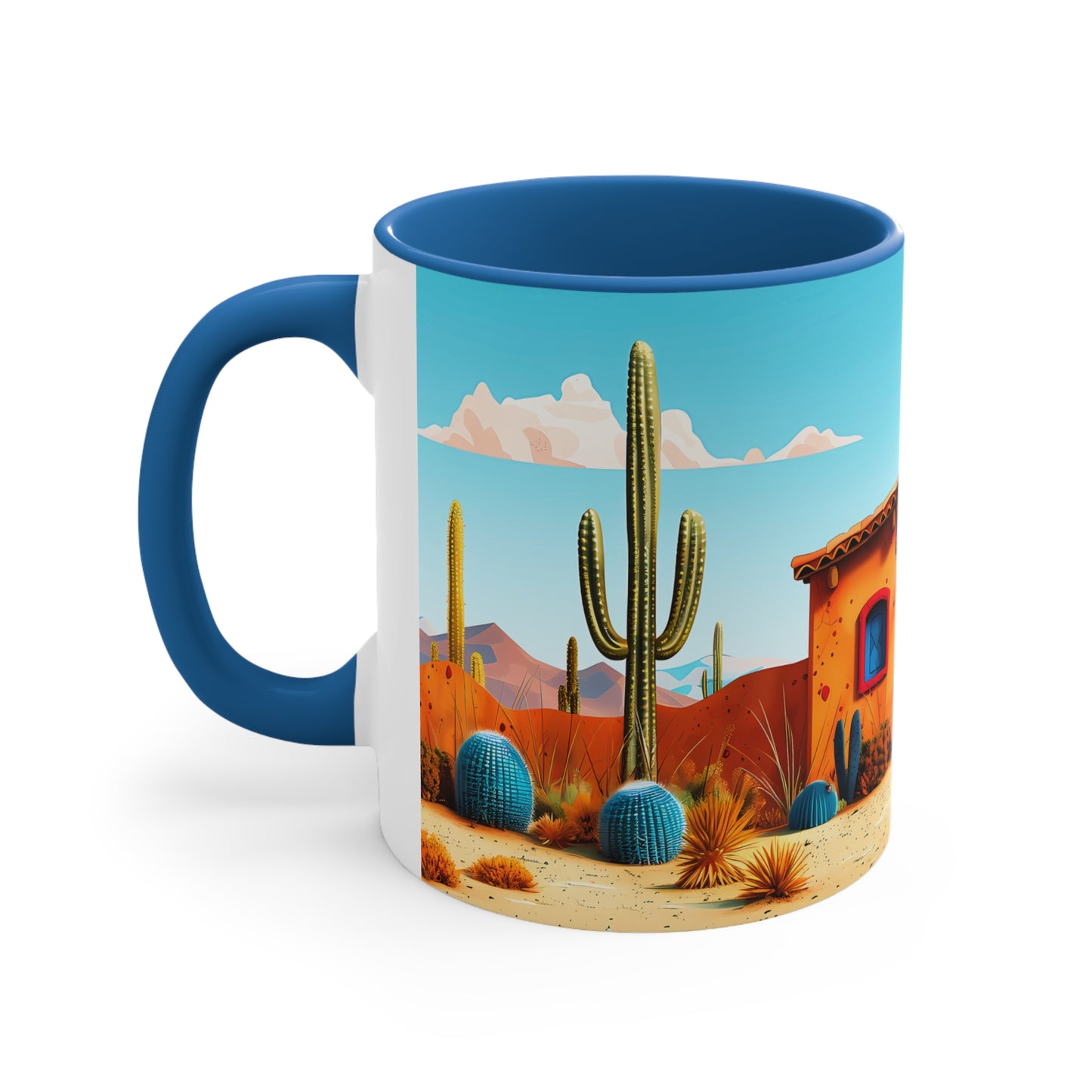 The Blue Door Accent Coffee Mug, 11oz from Adobe Dregs Coffee