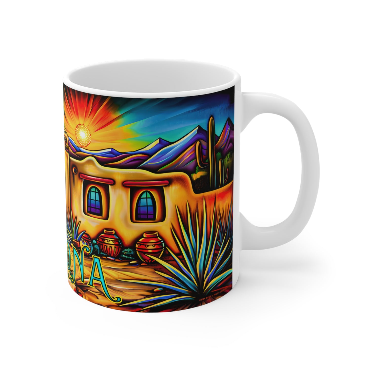 "La Puerta" 11oz Coffee Mug, from Adobe Dregs Coffee Stash™