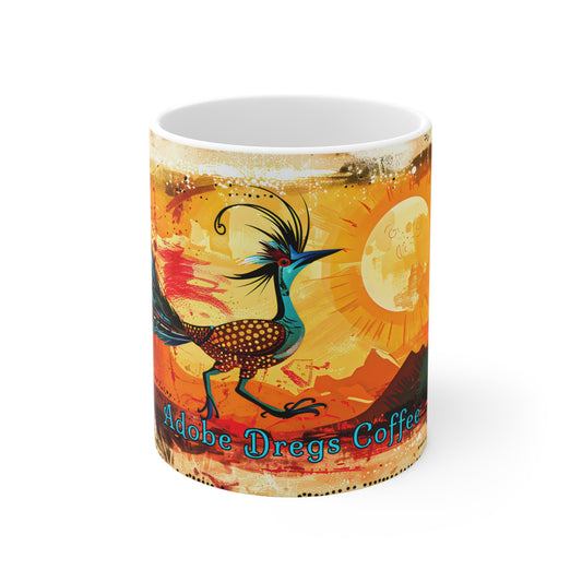 "Roast Runner" 11oz Coffee Mug, from Adobe Dregs Coffee Stash™