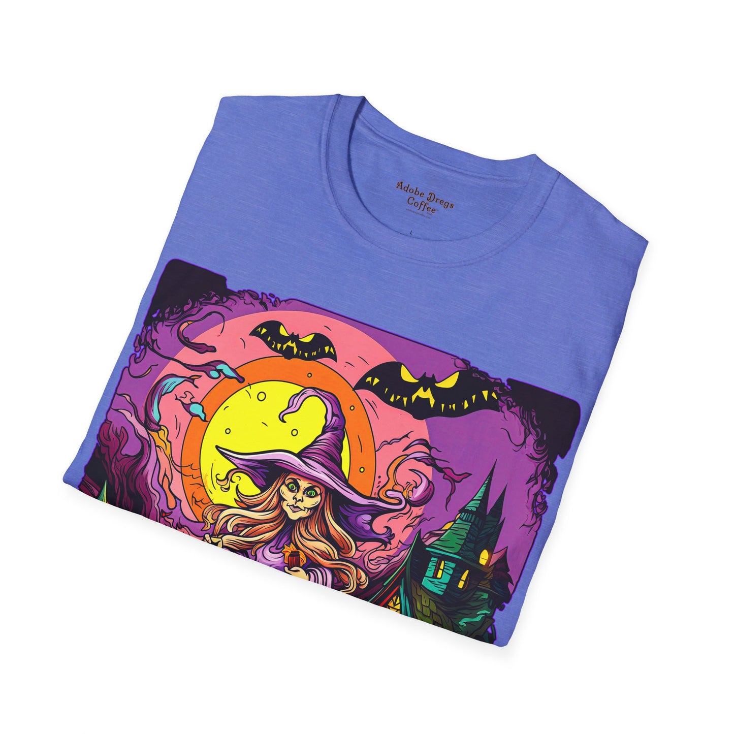 "Trick? Treat? Either Way, I Win!" Unisex Softstyle T-Shirt from Adobe Dregs Coffee Stash™