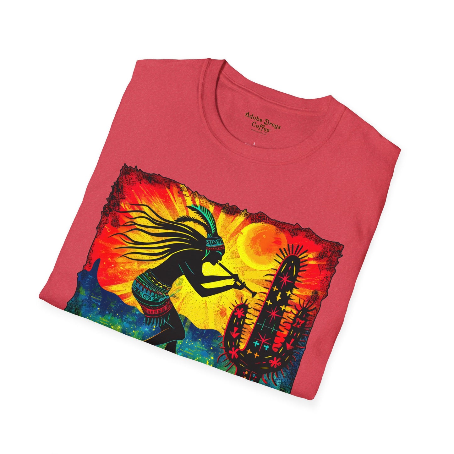 "Sunset Anthem" Unisex Softstyle T-Shirt from Adobe Dregs Coffee Stash™