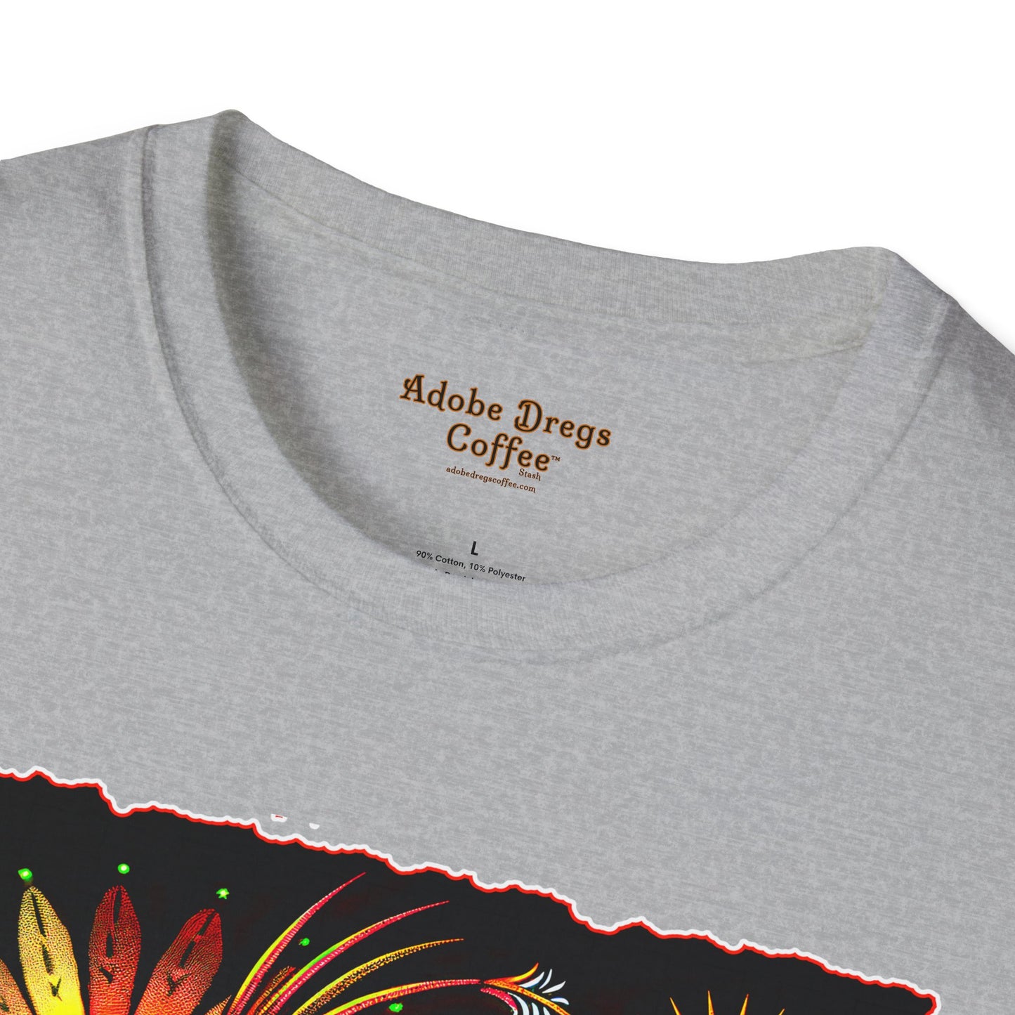 "Totem" Unisex Softstyle T-Shirt from Adobe Dregs Coffee Stash™