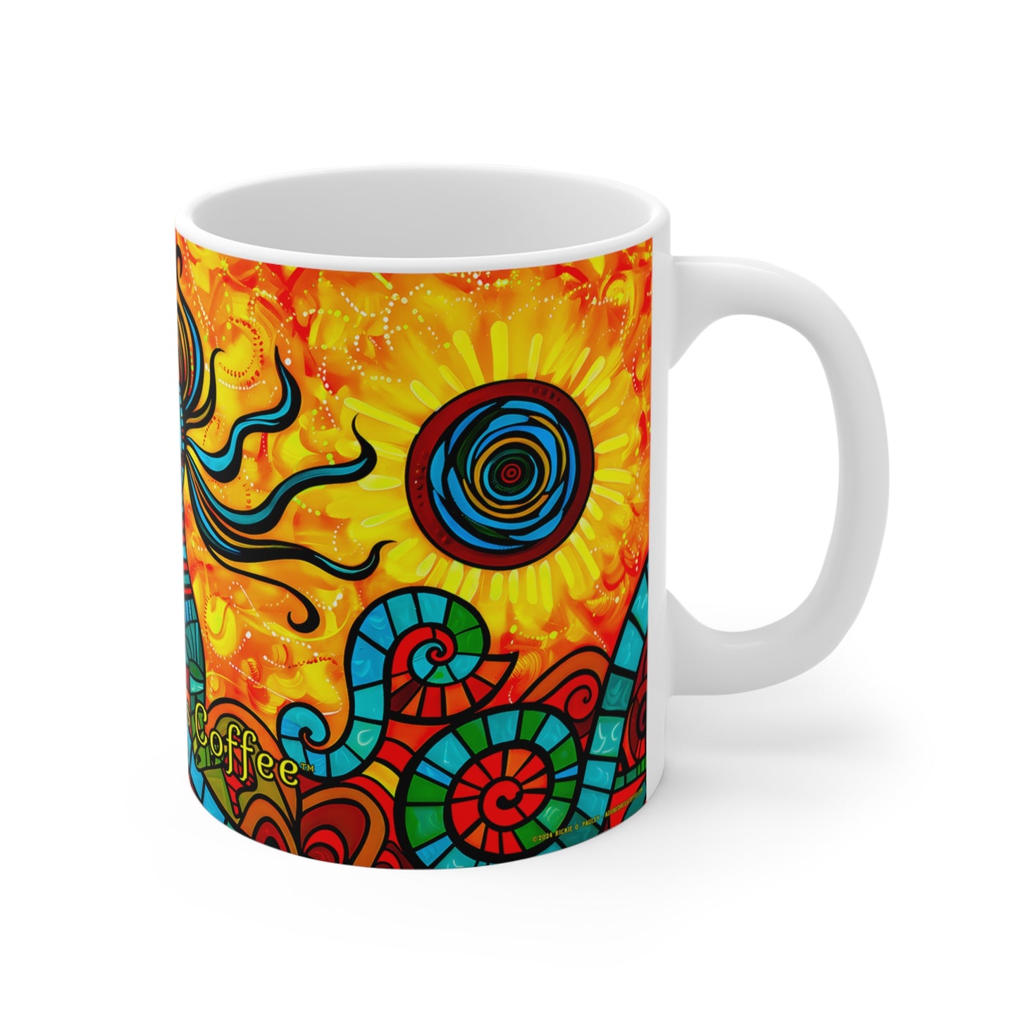 "Kooko" 11oz Coffee Mug, from Adobe Dregs Coffee Stash™