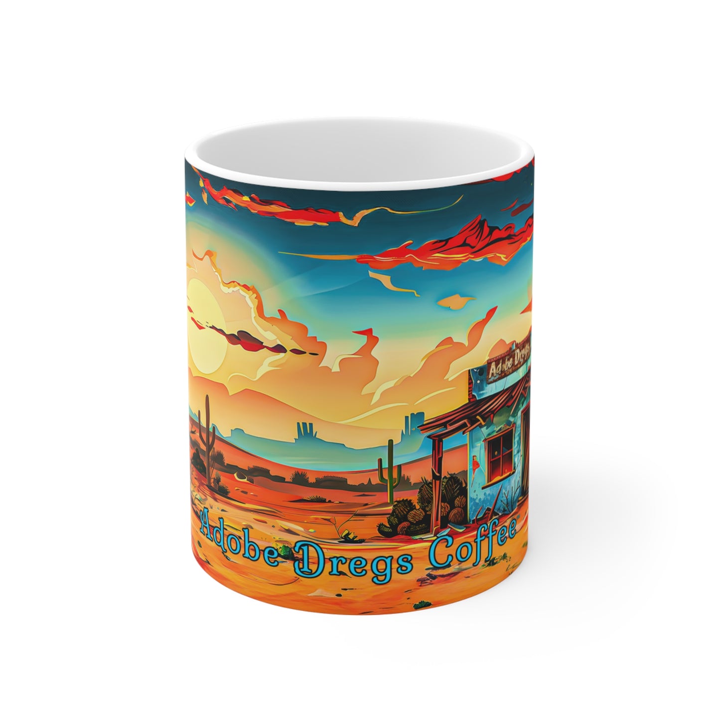 "Coffee Shack" 11oz Coffee Mug, from Adobe Dregs Coffee Stash™