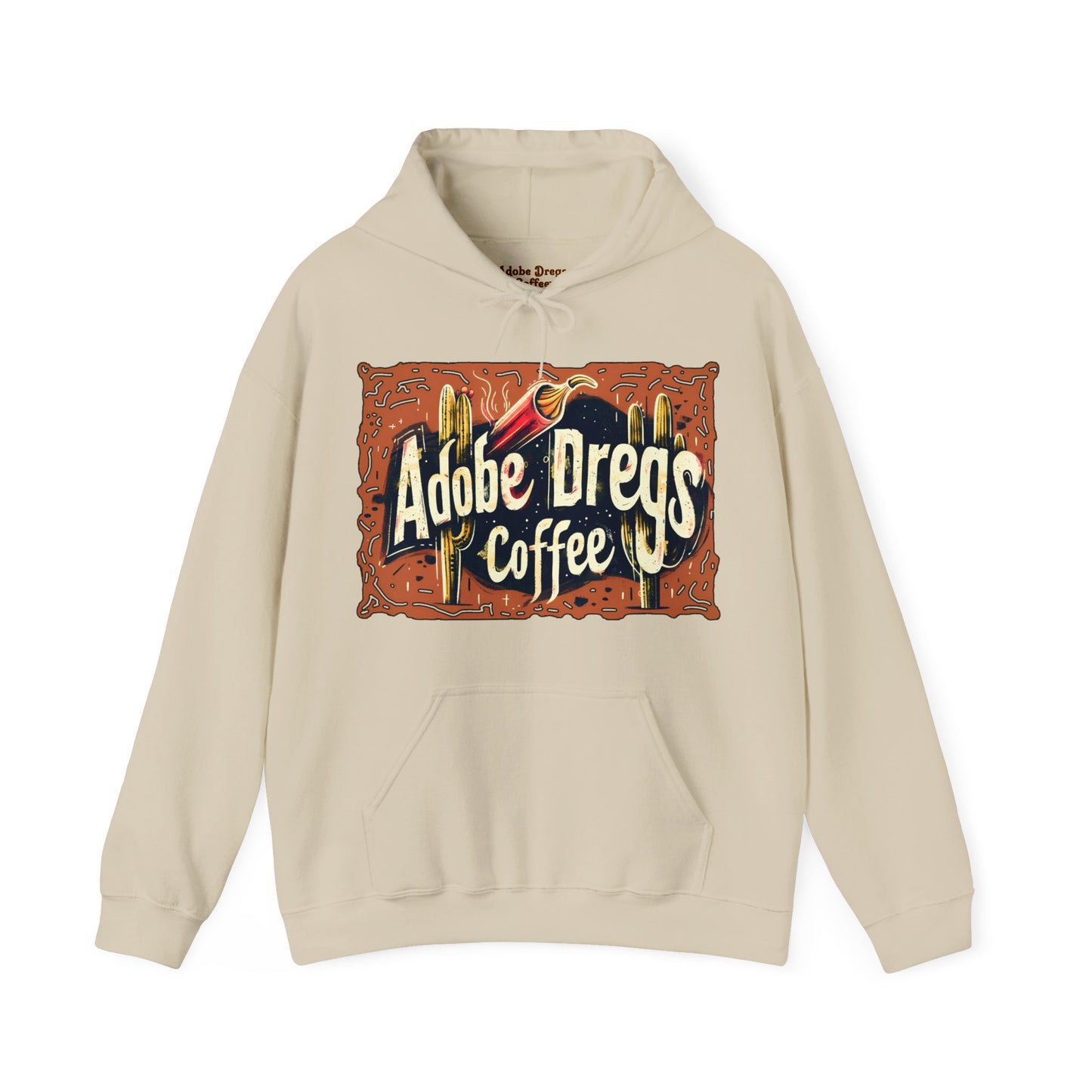 "Retro Rusty Metal Sign" - Unisex Heavy Blend™ Hooded Sweatshirt