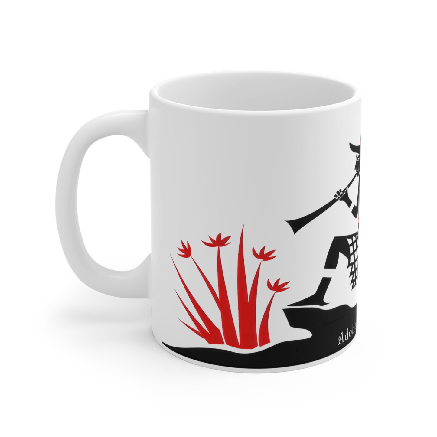 "Running Behind" 11oz Coffee Mug, from Adobe Dregs Coffee Stash™