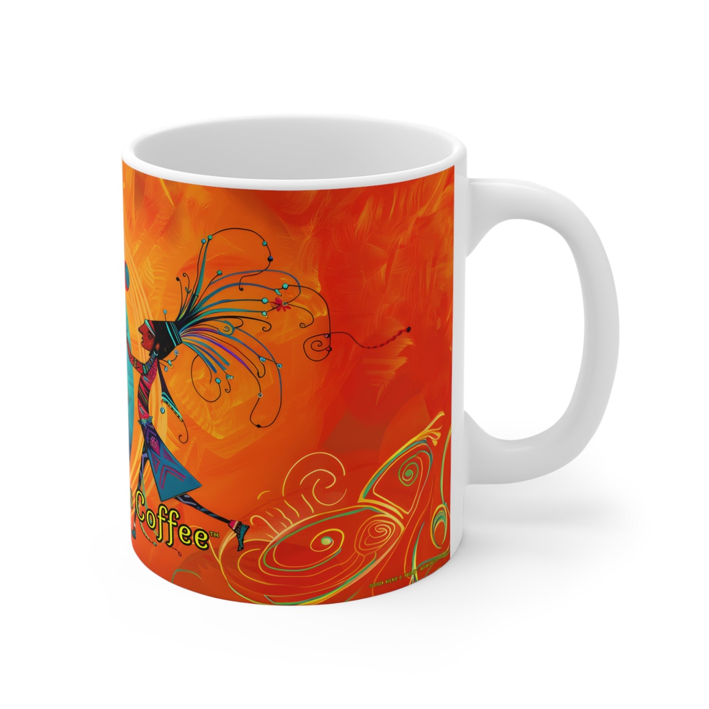 "Drum Song" 11oz Coffee Mug, from Adobe Dregs Coffee Stash™