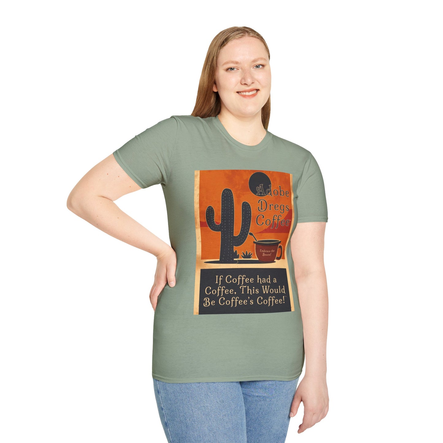 "Cacti & A'Cuppa" - Unisex Softstyle T-Shirt