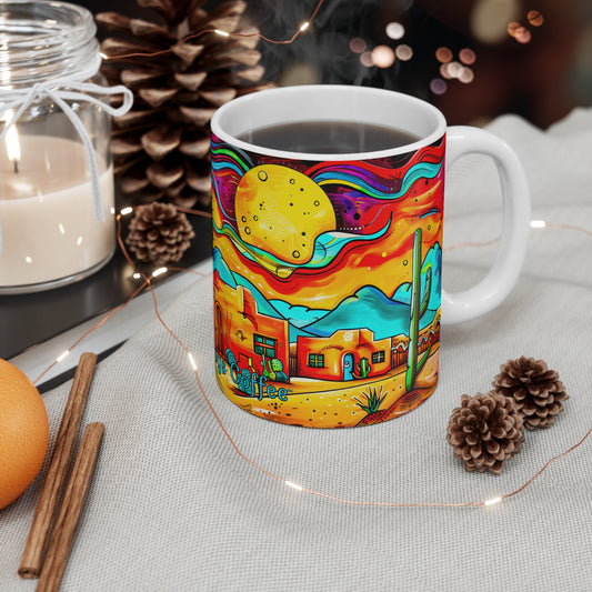 "Cheddar Moon" 11oz Coffee Mug, from Adobe Dregs Coffee Stash™