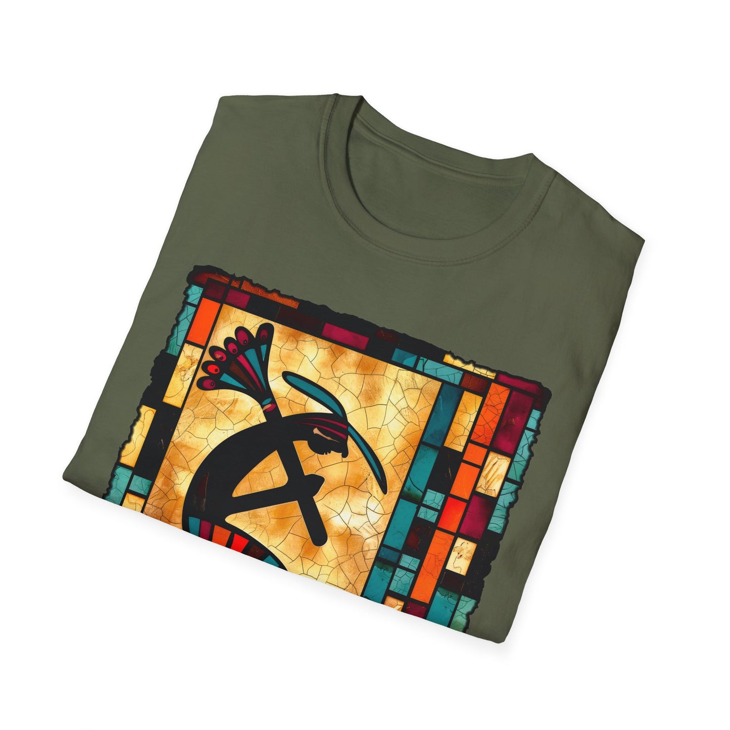 "Bricks & Mortar" Unisex Softstyle T-Shirt from Adobe Dregs Coffee Stash™