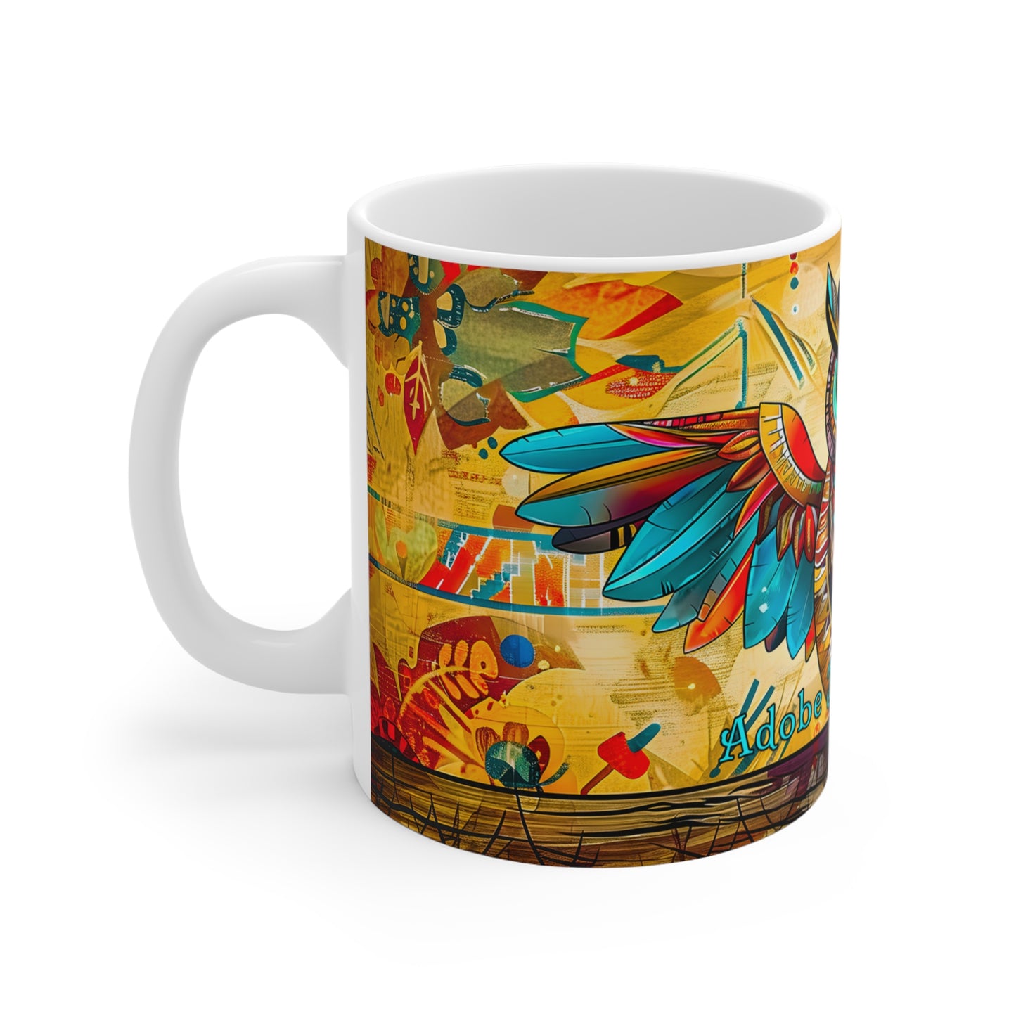 "Owlpaccino" 11oz Coffee Mug, from Adobe Dregs Coffee Stash™