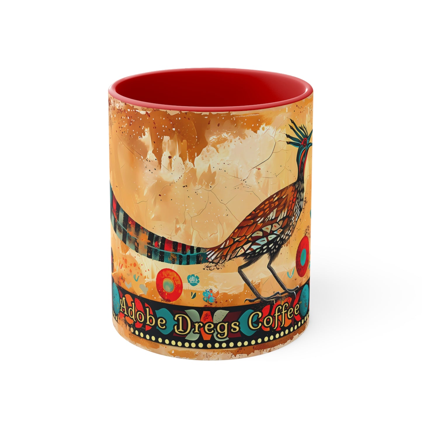 Pájaro Correcaminos Accent Coffee Mug, 11oz from Adobe Dregs Coffee