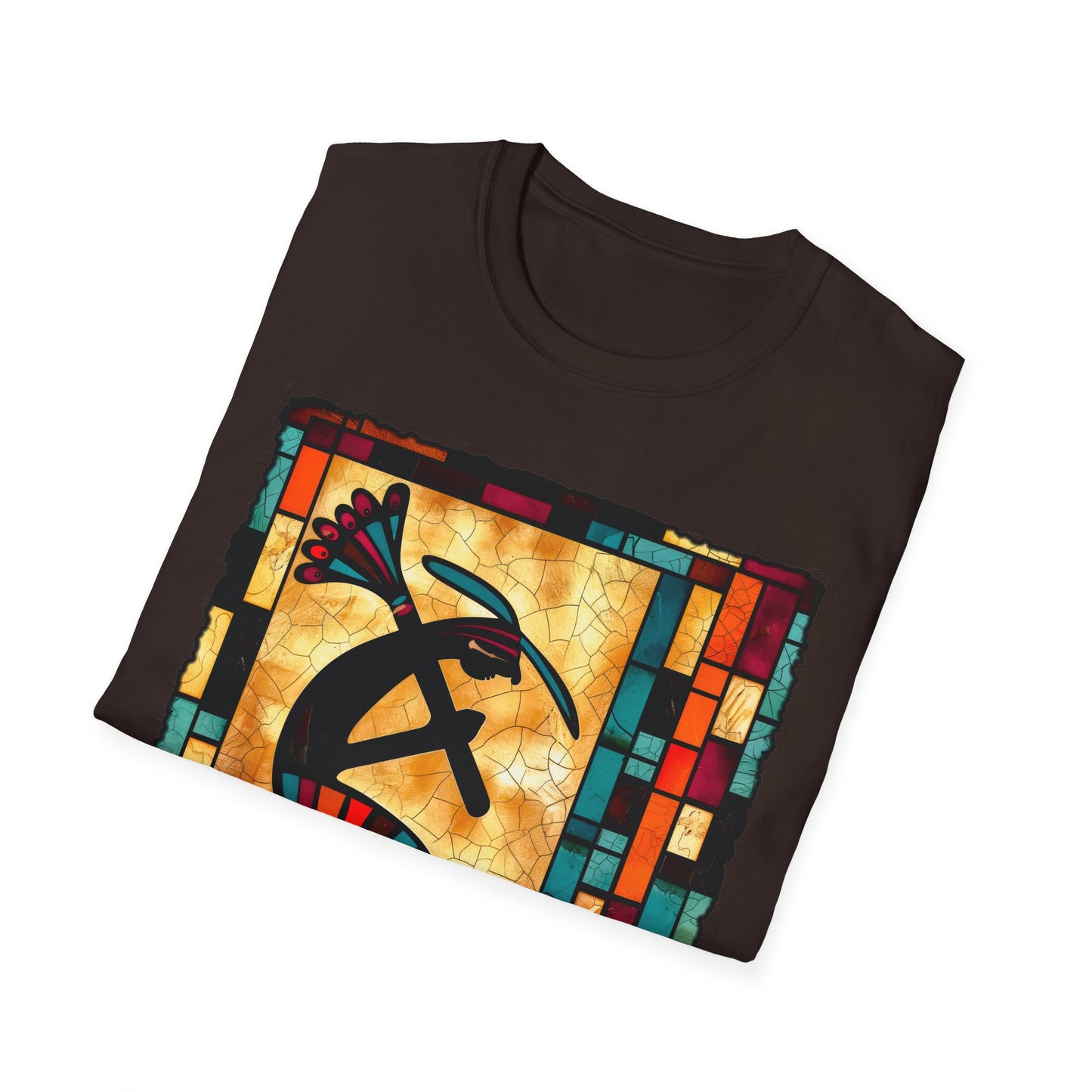 "Bricks & Mortar" Unisex Softstyle T-Shirt from Adobe Dregs Coffee Stash™