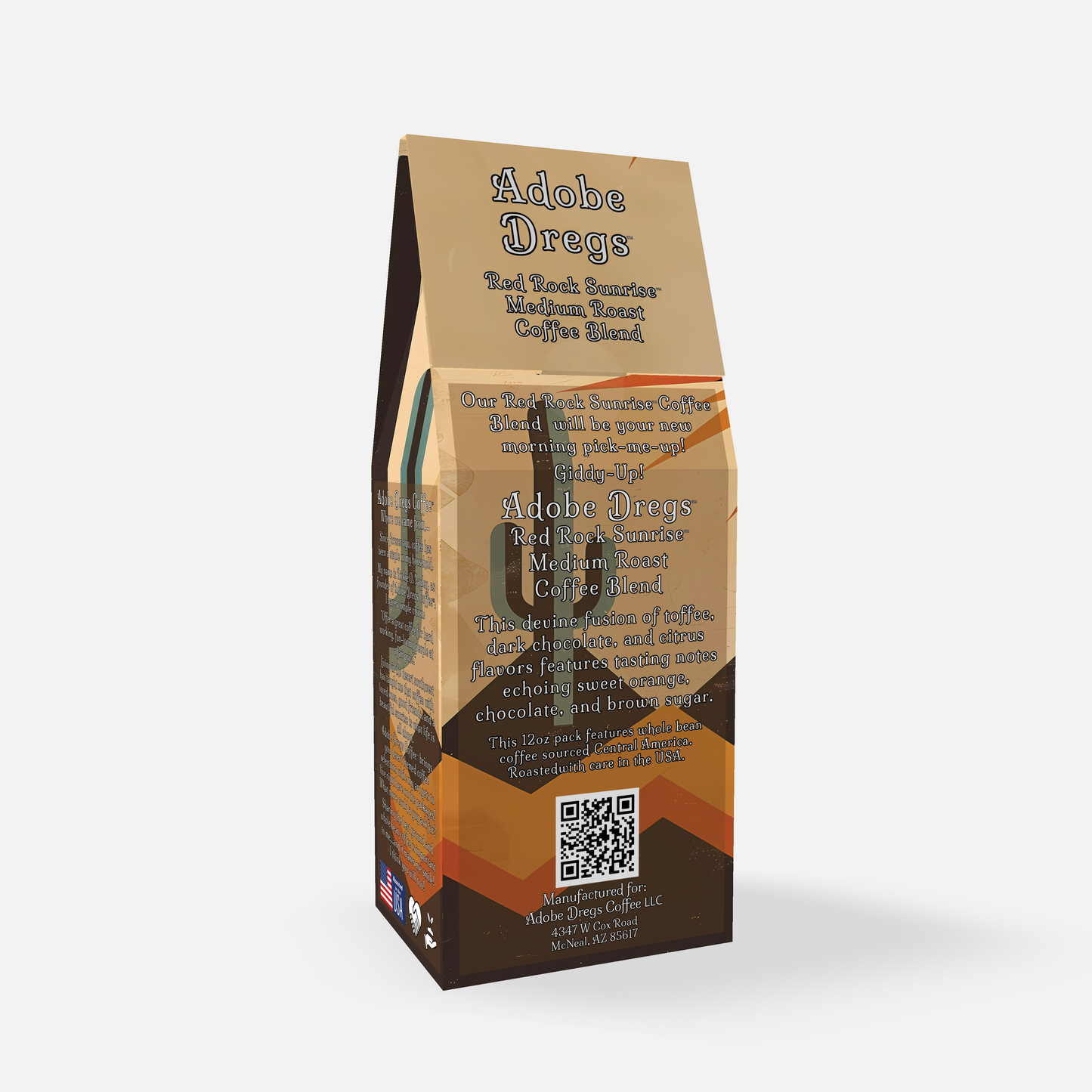 Adobe Dregs™ Red Rock Sunrise™ Whole Bean Coffee Blend (Medium Roast)