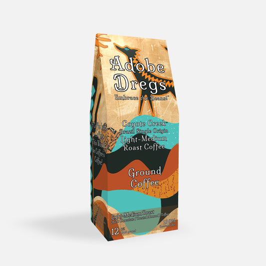 Adobe Dregs™ Coyote Creek™ Brazil Single Origin Ground Coffee (Light-Medium Roast)